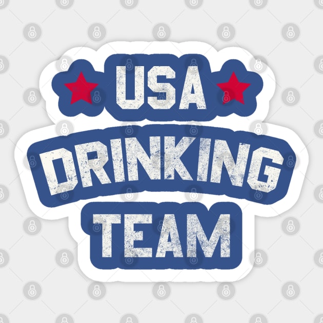 USA Drinking Team Sticker by pelicanfly